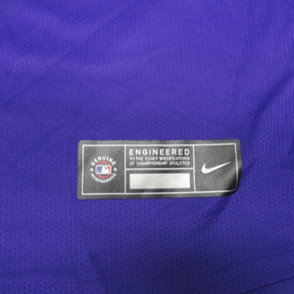 Colorado Rockies Jersey Mens Large Nike MLB Purple Bryant 23 Baseball $175 NEW - Picture 7 of 13
